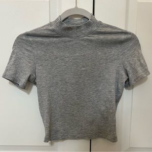 Lululemon mockneck cropped tshirt